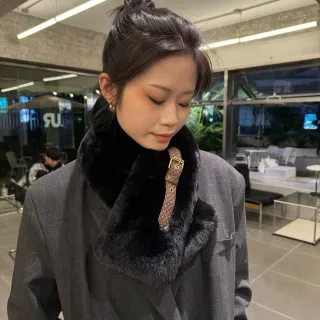 Louis Vuitton Gray Black Double-Breasted Wool Coat