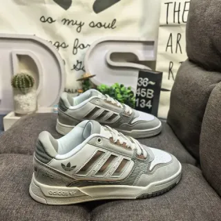 Adidas Beige Brown Low-Top Suede-and-Textile Upper Lifestyle Sneakers